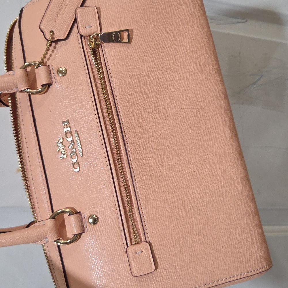💛🔹️COACH🔹️ Women's Leather Rowan Satchel Handbag Color:  Faded Blush  NWOT - Picture 9 of 11